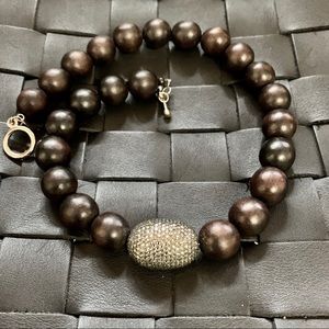 Roni Blanshay Ebony beads | Swarovski Crystal bead